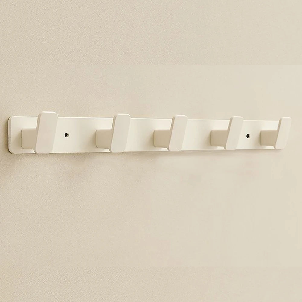 Coat Hook Wall Rack Hanger - Black Coat Rack with 5 Hooks Wall Hooks for Hanging Hat Key Bag Towel Wall Mount Coat Rack