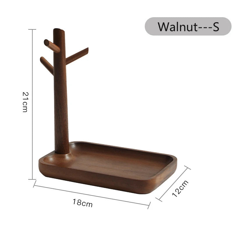 Hemu Key Storage Tray for Entrance Foyer Creative Tree Hanging Shelf Desktop Decoration Living Room Key Hanger Display Frame