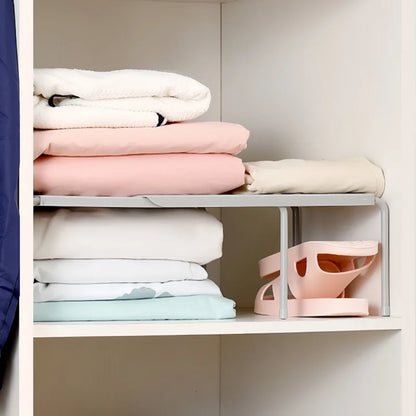 ABS Shoe Rack Extensible Storage Shelf Shoe Organizer Holder under Sink Telescopic Storage Rack Kitchen Cabinet Organizer