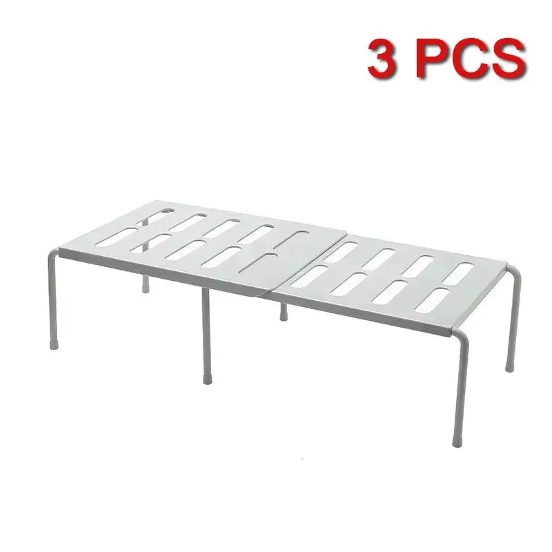 ABS Shoe Rack Extensible Storage Shelf Shoe Organizer Holder under Sink Telescopic Storage Rack Kitchen Cabinet Organizer