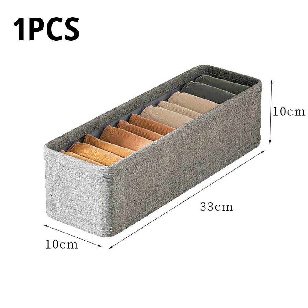 Drawer Style Underwear Socks Storage Box Folding Washable Storage Basket Wardrobe Closet Organizer Box for Socks Underwear Tie