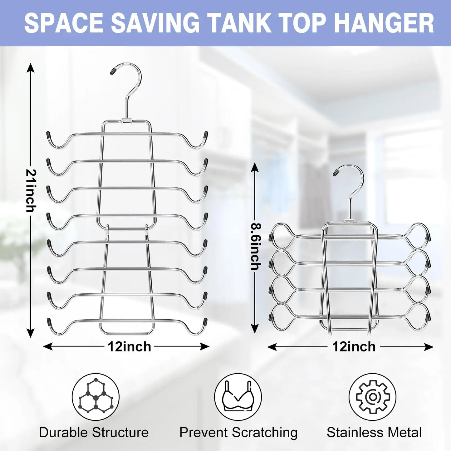 360° Rotating Metal Hanger Wardrobe Organizer and Storage Lingerie Hanger Suitable for Camisole Bra Belt Swimsuit Underwear