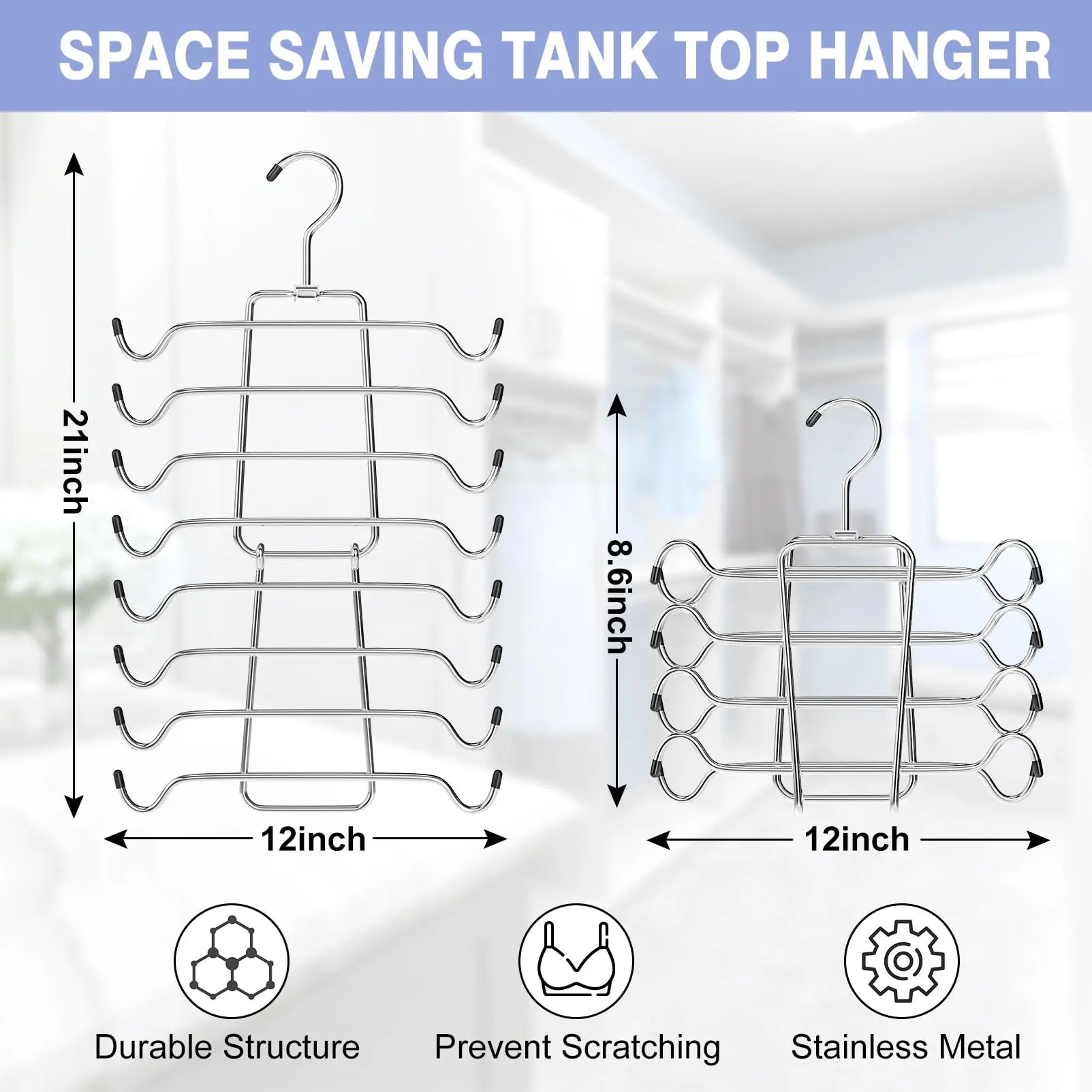 360° Rotating Metal Hanger Wardrobe Organizer and Storage Lingerie Hanger Suitable for Camisole Bra Belt Swimsuit Underwear
