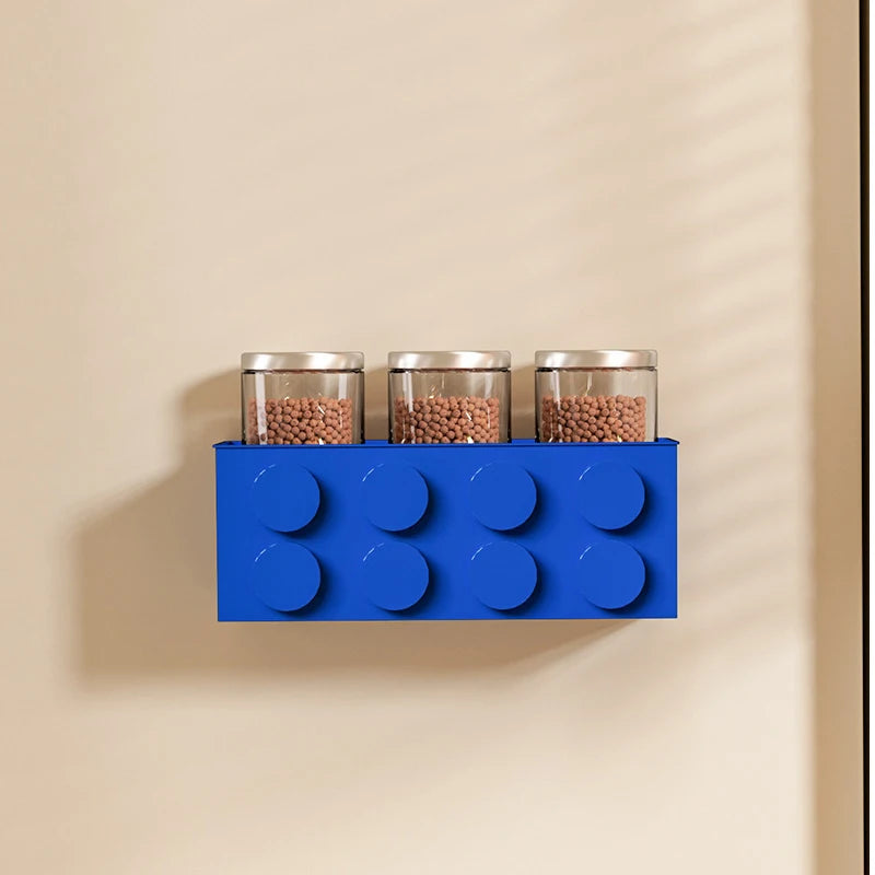 1/4Pc Magnetic Storage Box Kitchen No-Drill Refrigerator Storage Door Rack Building Block Wall Mounted Organizer Decor Holder