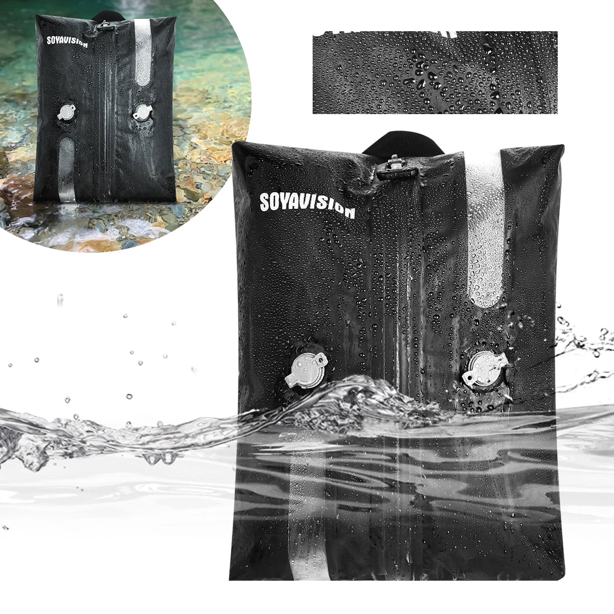 Waterproof Outdoor Vacuum Compression Bags Camping Travel Clothing Storage Bags Space-Saver Organizer for Riding Hiking Trips