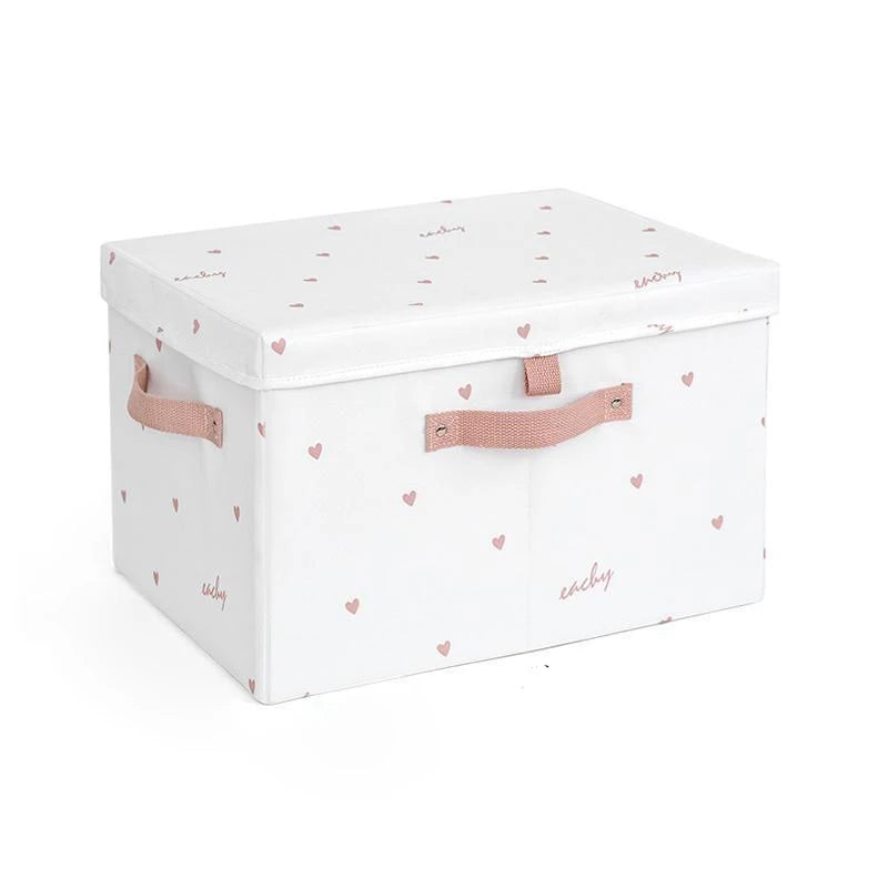 Fabric Foldable Storage Box with Lid Organizer for Clothes Large Capacity Quilt Blanket Toy Storage Closet Wardrobe Organizer