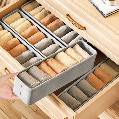 Drawer Style Underwear Socks Storage Box Folding Washable Storage Basket Wardrobe Closet Organizer Box for Socks Underwear Tie